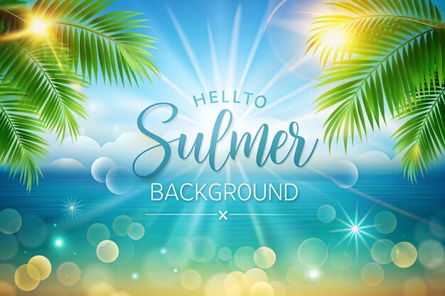 Photo realistic background for summer season