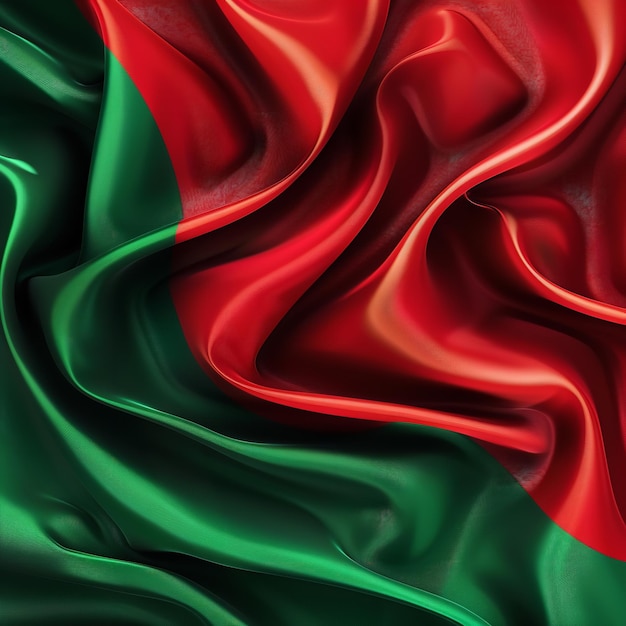 Realistic Bangladesh flag background Ai generative