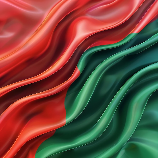 Realistic Bangladesh flag background Ai generative