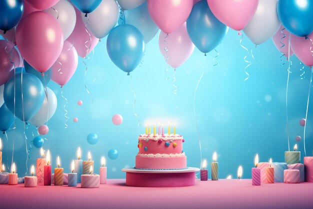 Photo realistic birthday background