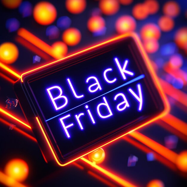 Photo realistic black friday background