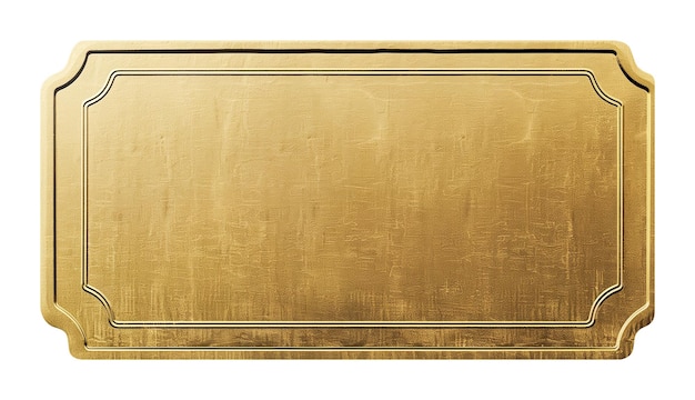 写真 白い空の金属のクーポンに隔離された現実的な空白の金色の豪華チケットまたはギフト証明書