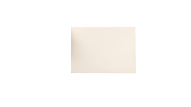 Realistic Blank Paper Card Mockup in Beige Color