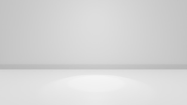 Realistic blank room for display product mockup background light interior for presentation