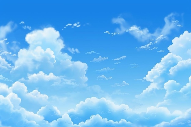 Realistic blue sky background
