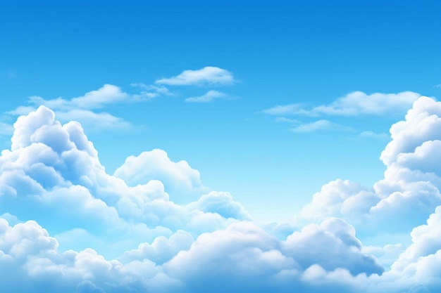 Realistic blue sky background