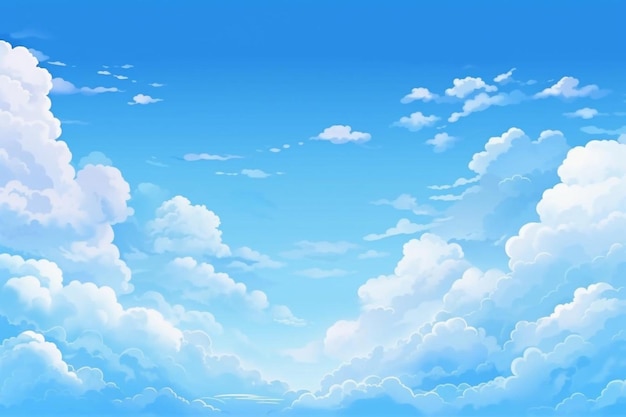 Realistic blue sky background