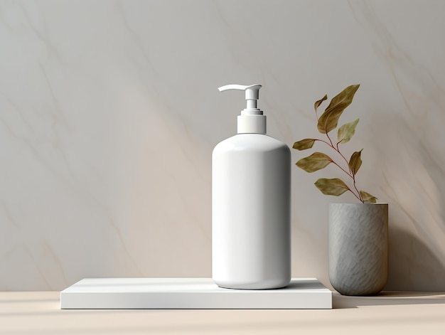 realistic bottle mockup with elegant looks