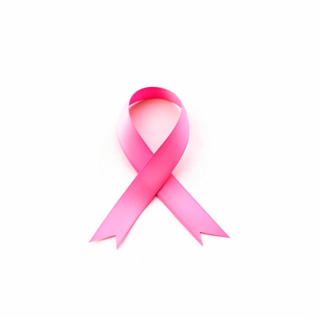 Foto realistico nastro rosa del cancro ottobre