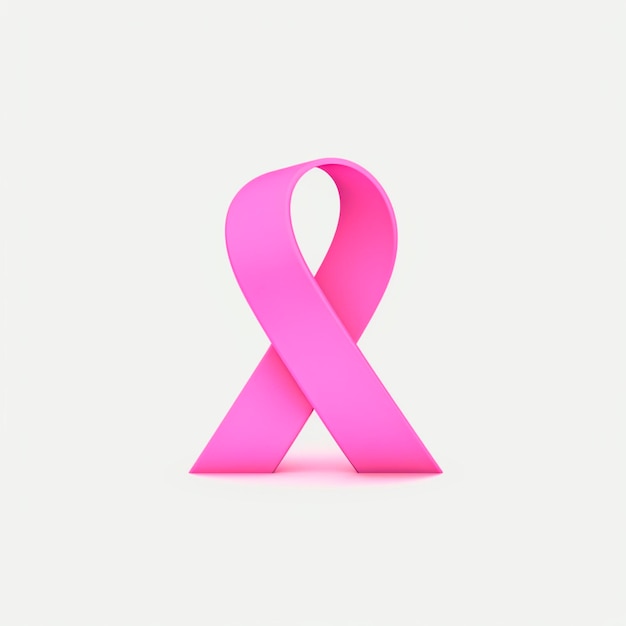 Photo realistic cancer pink ribbon october