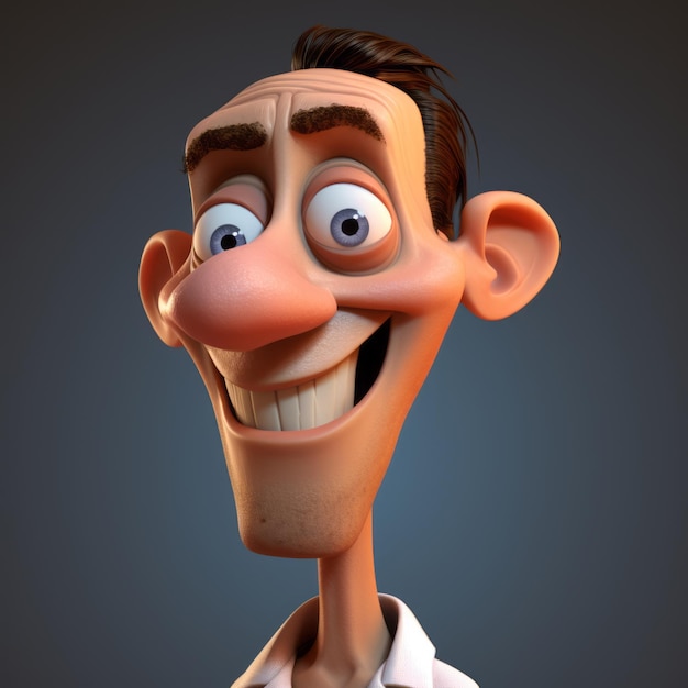 Realistic Cartoon Character 3d Model With Hyperdetailed Renderings