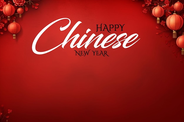 Realistic chinese new year background