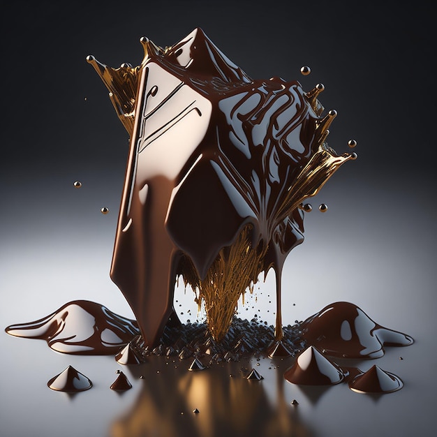 Photo realistic chocolate background