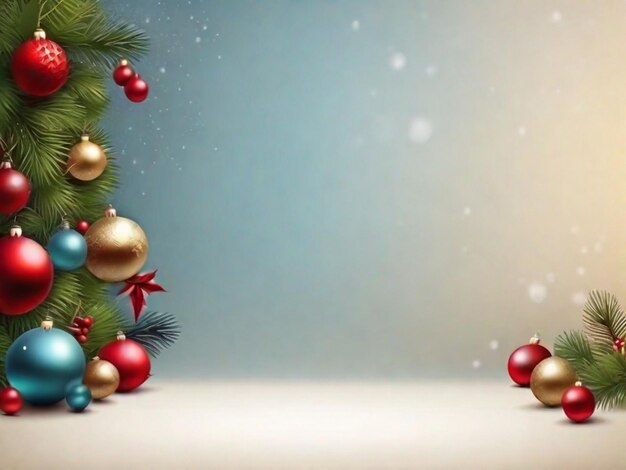 Realistic christmas background