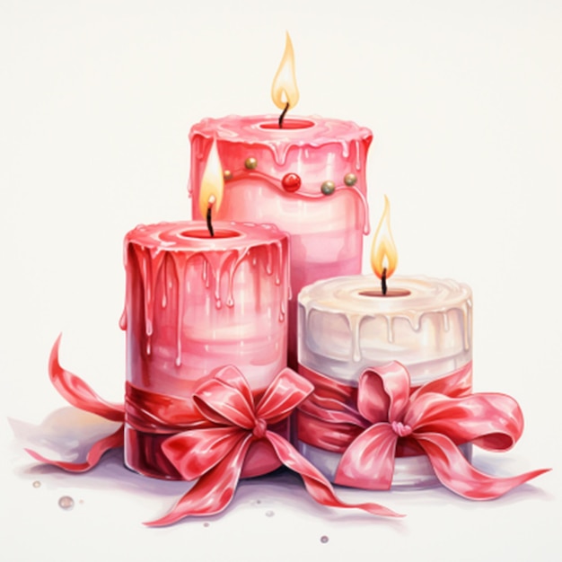 realistic Christmas candle background