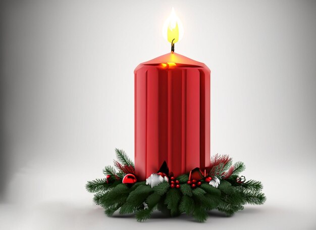 realistic christmas candle background