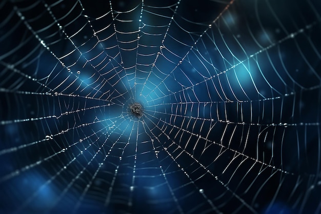 realistic cobweb black background