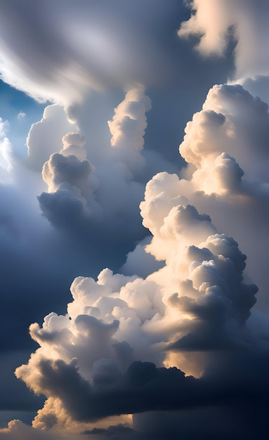 リアルなカミュルス雲の背景