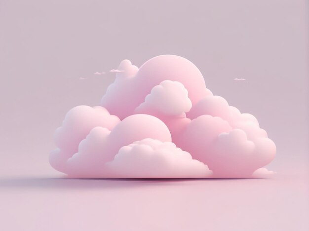 Realistic Cumulus Clouds on Transparent Background