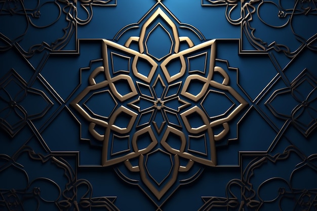 Realistic d arabic ornamental background