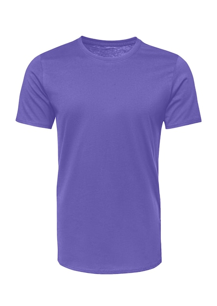 realistic dark slate blue color round neck tshirt mockup