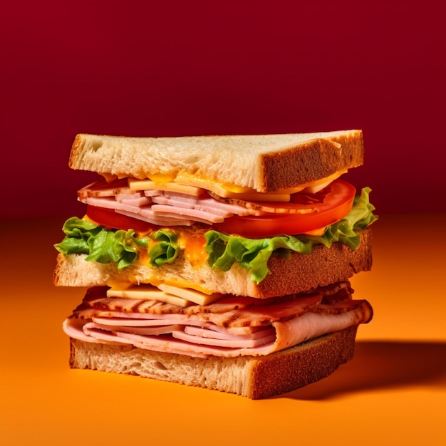 реалистичный и вкусный сэндвич