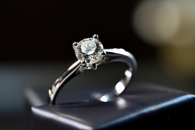 realistic and designer ring jewelry photography for wedding event generative ai