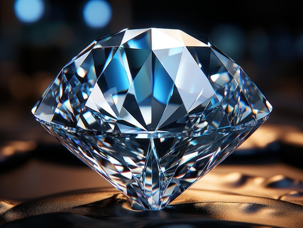 Realistic diamond high quality clipart