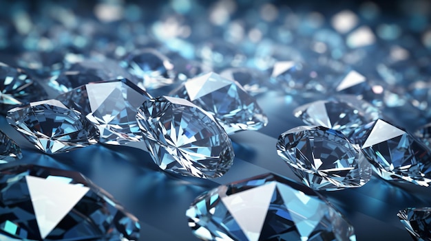 Realistic diamond texture close up 3d illustration