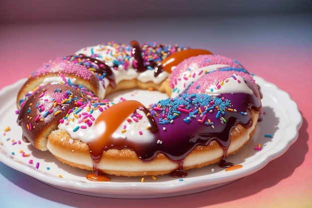 Realistic donut photos created with AI