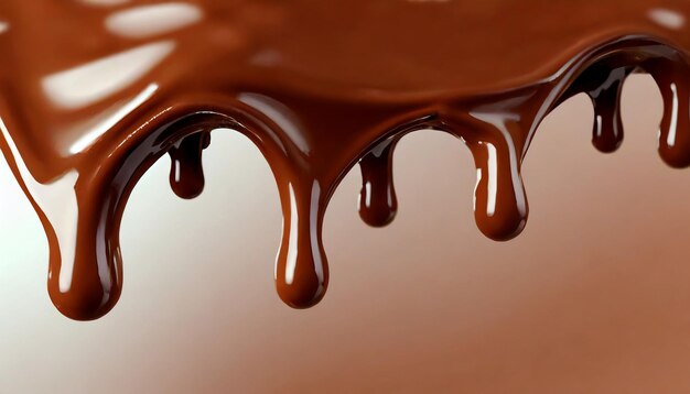 Photo realistic dripping chocolate texture