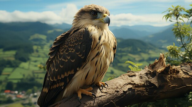 realistic eagle in wild nature