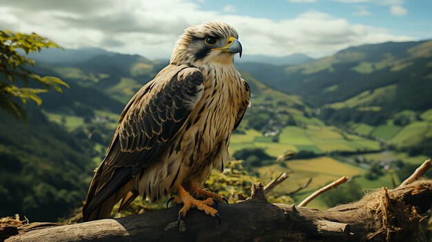 realistic eagle in wild nature