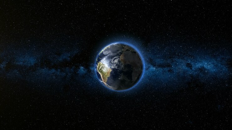 Photo 星空に対して現実的な地球惑星