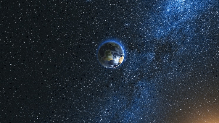 Photo 星空に対して現実的な地球惑星
