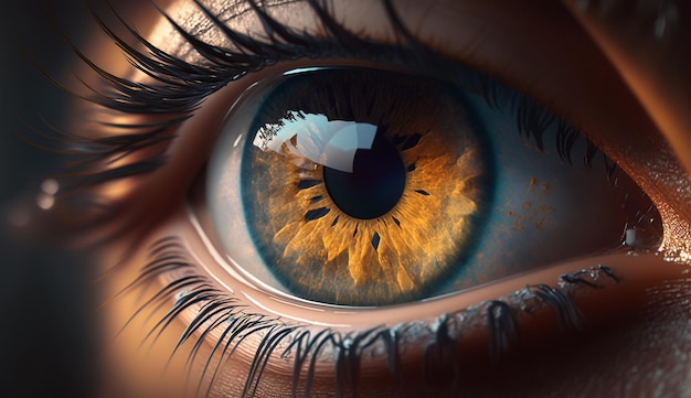 Realistic eye ai generator image