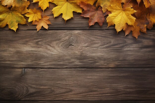 Photo realistic fall wood background