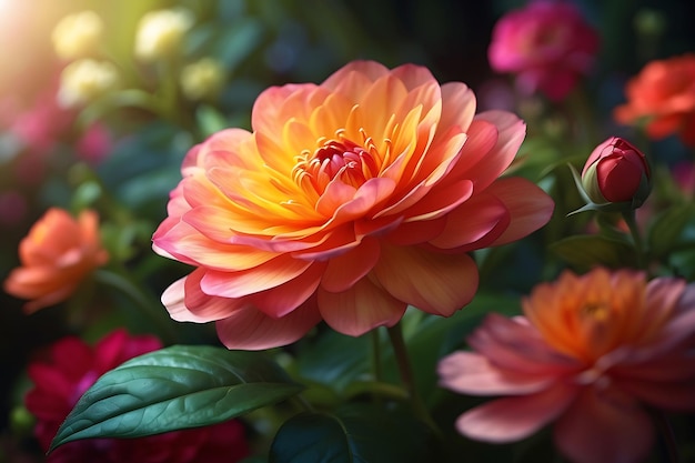デジタルイラストでリアルな花の写真を撮影
