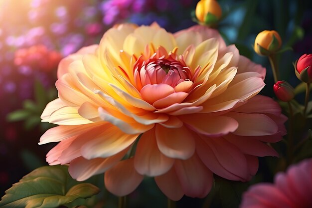 デジタルイラストでリアルな花の写真を撮影