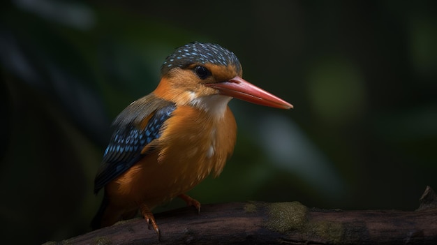 Realistic Frog Photography Of Madagascan Pygmy Kingfisher