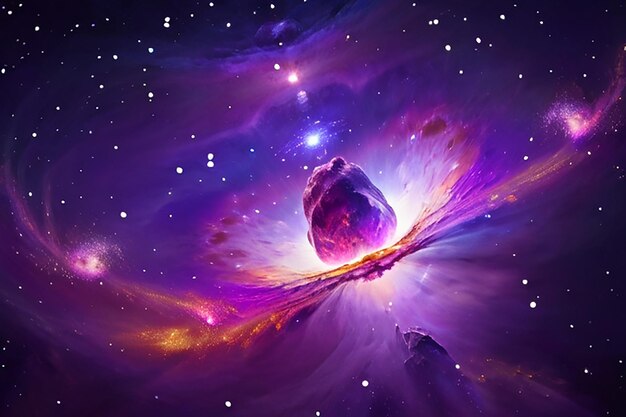 Photo realistic galaxy background