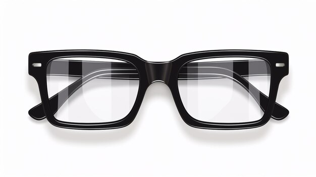 Photo realistic glasses with blue frame