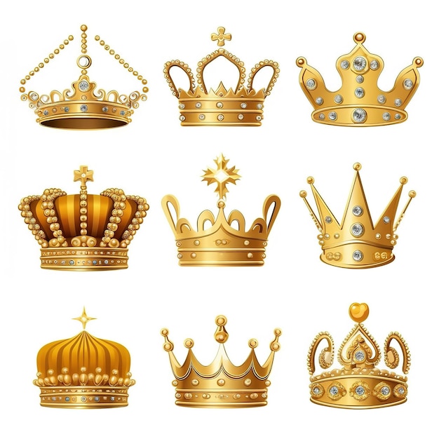 King and queen crowns hi-res stock photography and images - Alamy