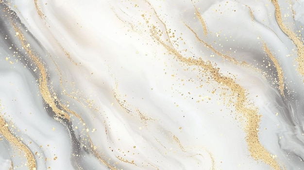 Realistic Gold Glitter Marble Background