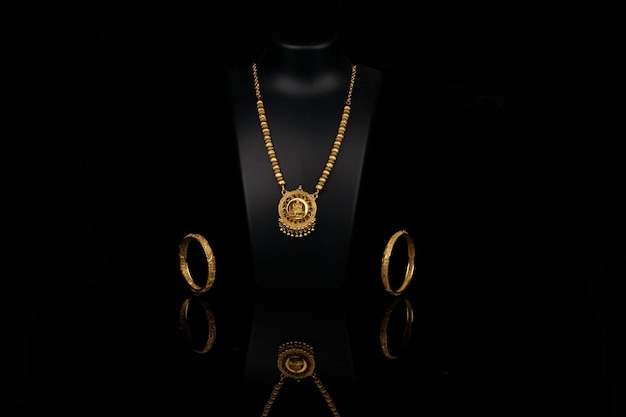 realistic graceful necklace with precious stones