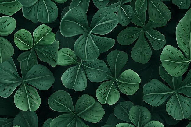 Realistic green leaves background