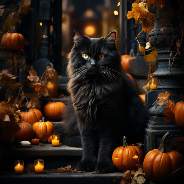 Realistic Halloween art design