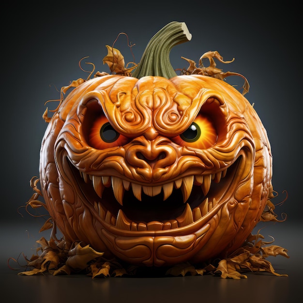 Realistic Halloween art design