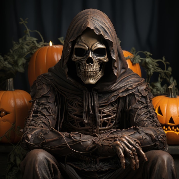 Realistic Halloween art design