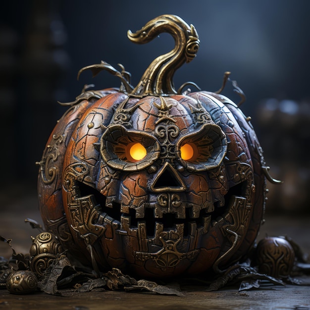 Realistic Halloween art design